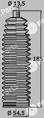 Borg & Beck BSG3466 — Bellow Kit, steering