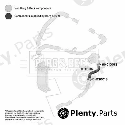 Borg & Beck BTH1116 — Charge Air Hose