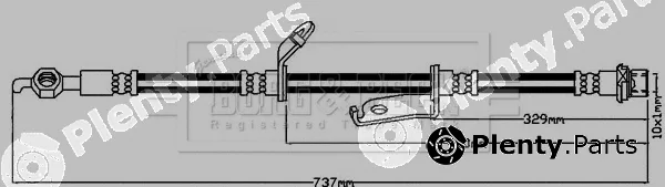 Borg & Beck BBH8548 — Brake Hose