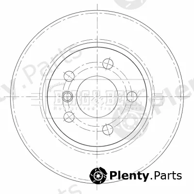 Borg & Beck BBD5425 — Brake Disc