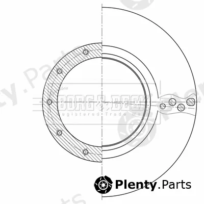 Borg & Beck BBD32606 — Brake Disc