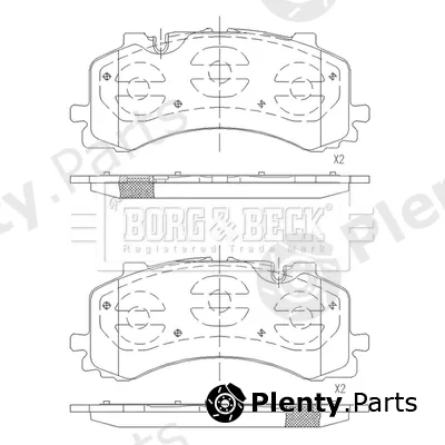 Borg & Beck BBP2683 — Brake Pad Set, disc brake