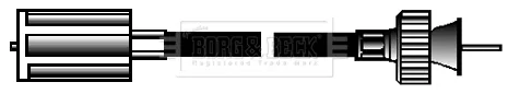 Borg & Beck BKS2029 — Speedometer Cable