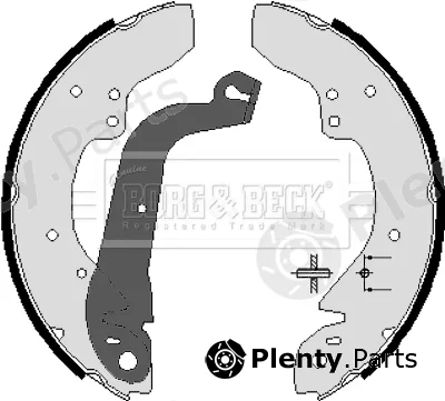 Borg & Beck BBS6037 — Brake Shoe Set