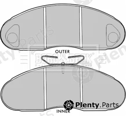Borg & Beck BBP1513 — Brake Pad Set, disc brake