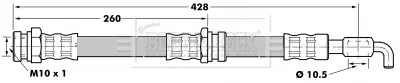 Borg & Beck BBH7076 — Brake Hose