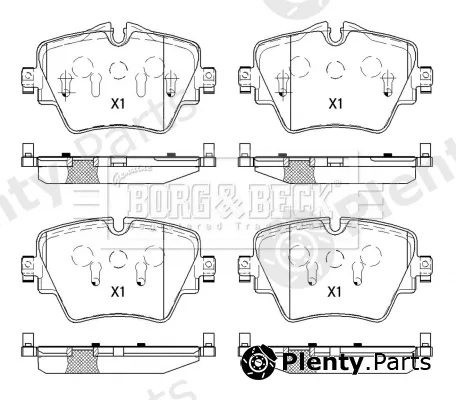 Borg & Beck BBP2527 — Brake Pad Set, disc brake