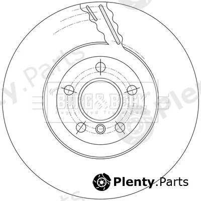 Borg & Beck BBD7015S — Brake Disc