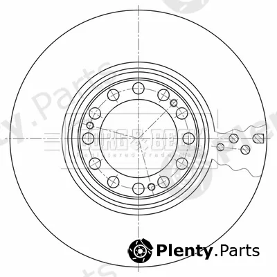 Borg & Beck BBD32608 — Brake Disc