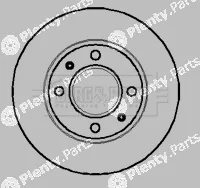 Borg & Beck BBD4843 — Brake Disc