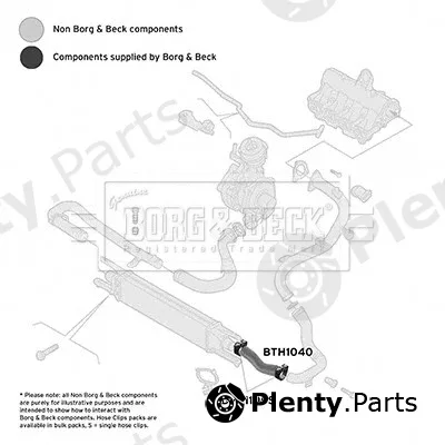 Borg & Beck BTH1040 — Charge Air Hose