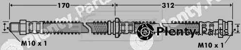 Borg & Beck BBH7420 — Brake Hose