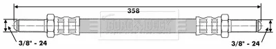 Borg & Beck BBH6245 — Brake Hose