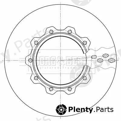 Borg & Beck BBD32615 — Brake Disc