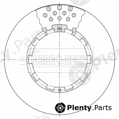 Borg & Beck BBD32641 — Brake Disc