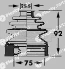 Borg & Beck BCB6117 — Bellow Kit, drive shaft Trilobe