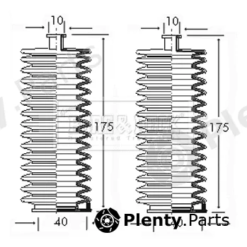 Borg & Beck BSG3025 — Bellow Kit, steering