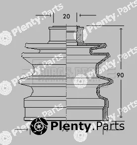 Borg & Beck BCB2057 — Bellow Kit, drive shaft