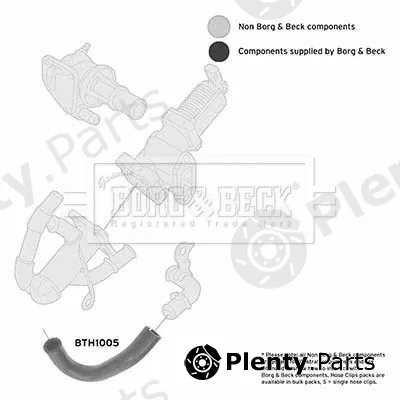 Borg & Beck BTH1005 — Charge Air Hose