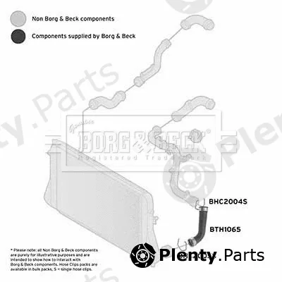 Borg & Beck BTH1065 — Charge Air Hose