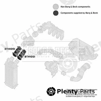 Borg & Beck BTH1051 — Charge Air Hose