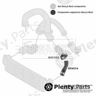 Borg & Beck BTH1174 — Charge Air Hose