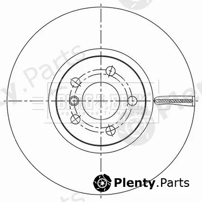 Borg & Beck BBD6195S — Brake Disc