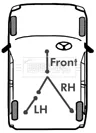 Borg & Beck BKB3268 — Cable Pull, parking brake