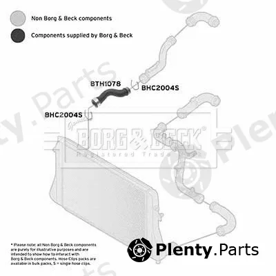 Borg & Beck BTH1078 — Charge Air Hose
