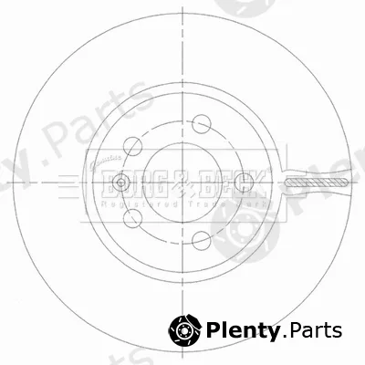 Borg & Beck BBD5532 — Brake Disc