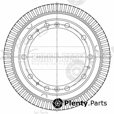 Borg & Beck BBR32558 — Brake Drum