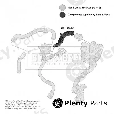 Borg & Beck BTH1480 — Intake Hose, air filter