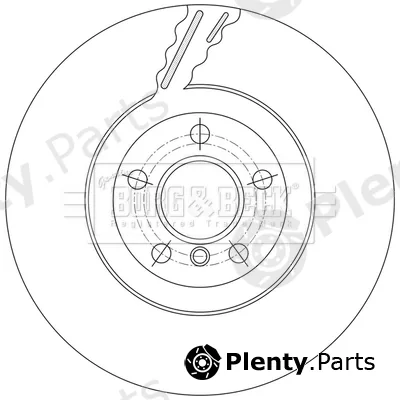 Borg & Beck BBD7016S — Brake Disc