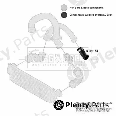 Borg & Beck BTH1172 — Charge Air Hose