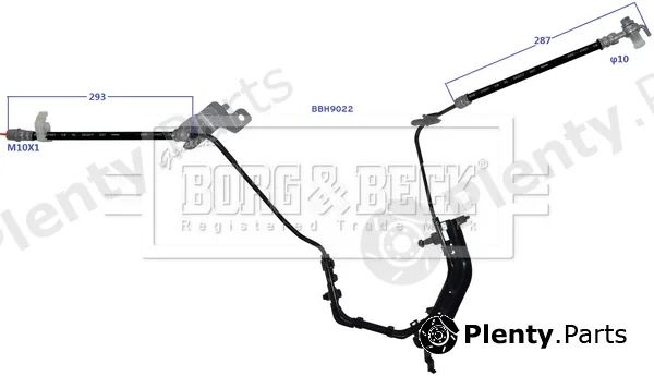 Borg & Beck BBH9022 — Brake Hose