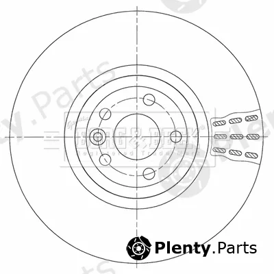 Borg & Beck BBD6144S — Brake Disc