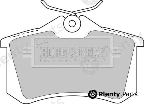 Borg & Beck BBP1512 — Brake Pad Set, disc brake