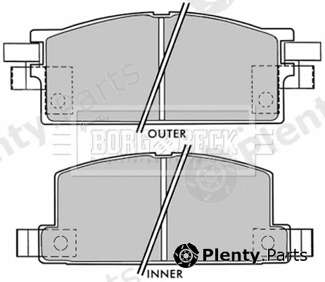 Borg & Beck BBP1020 — Brake Pad Set, disc brake