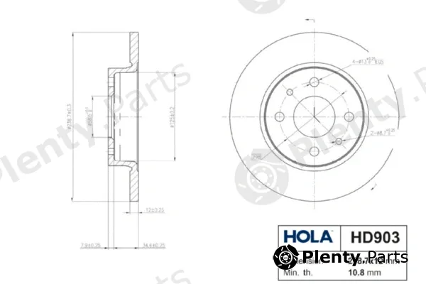 Hola HD903 — Brake Disc