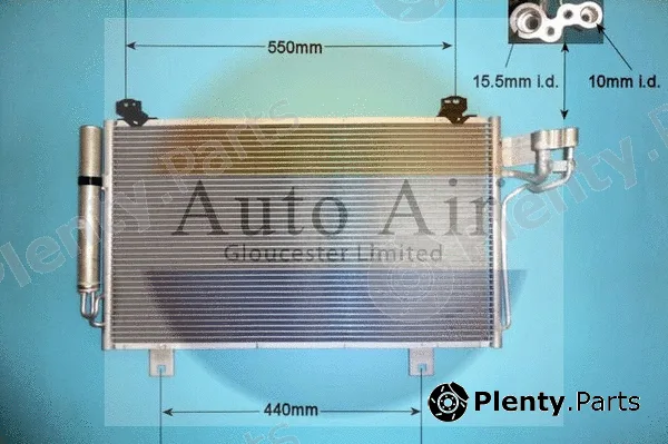 Auto Air Gloucester 16-2064 — Condenser, air conditioning