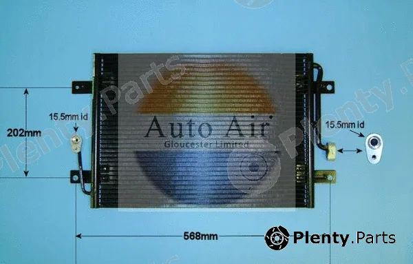 Auto Air Gloucester 16-9792 — Condenser, air conditioning