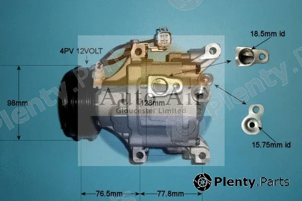 Auto Air Gloucester 14-2072P — Compressor, air conditioning