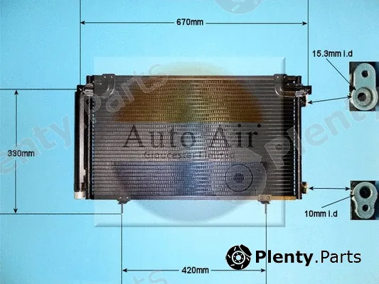 Auto Air Gloucester 16-8904 — Condenser, air conditioning