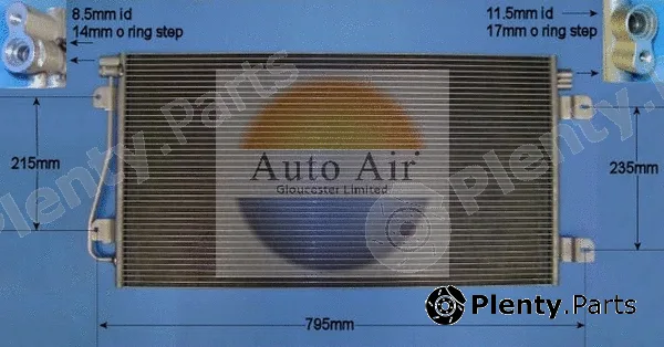 Auto Air Gloucester 16-1370 — Condenser, air conditioning