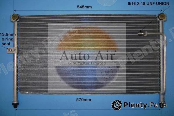 Auto Air Gloucester 16-5376 — Condenser, air conditioning