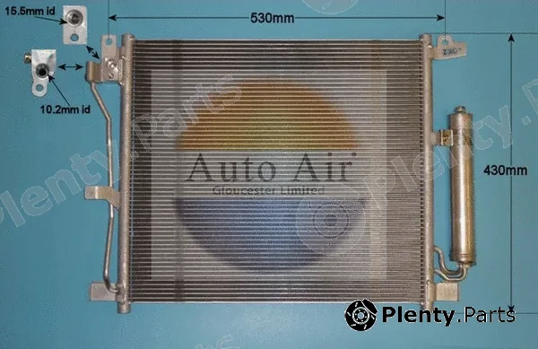 Auto Air Gloucester 16-1403 — Condenser, air conditioning