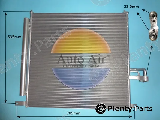 Auto Air Gloucester 16-0120 — Condenser, air conditioning