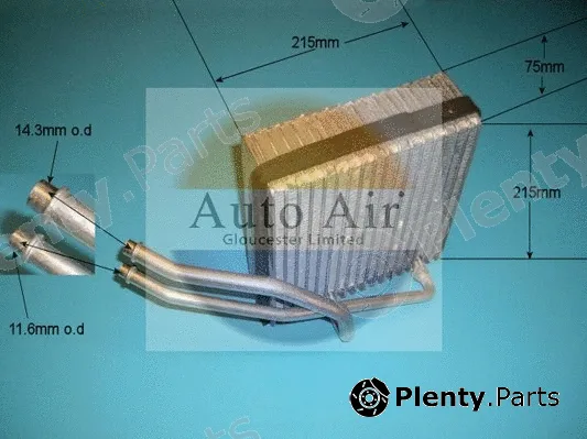 Auto Air Gloucester 21-5638 — Evaporator, air conditioning