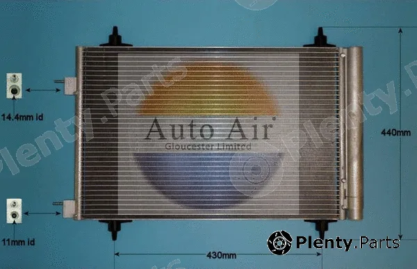 Auto Air Gloucester 16-9919 — Condenser, air conditioning