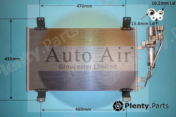 Auto Air Gloucester 16-9996 — Condenser, air conditioning